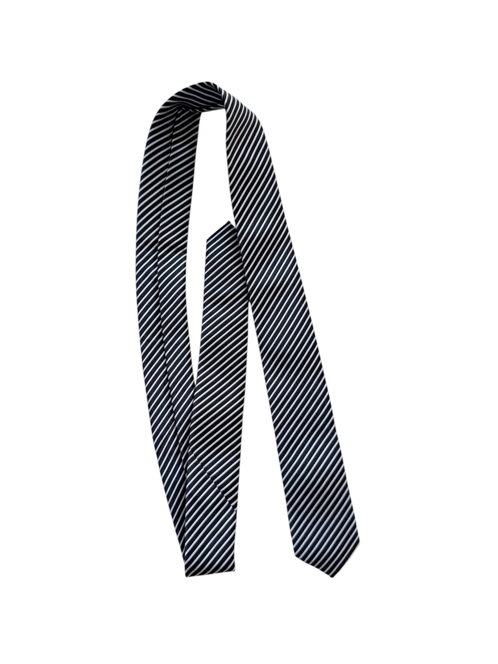 Appaman Black and White Striped Boys Necktie